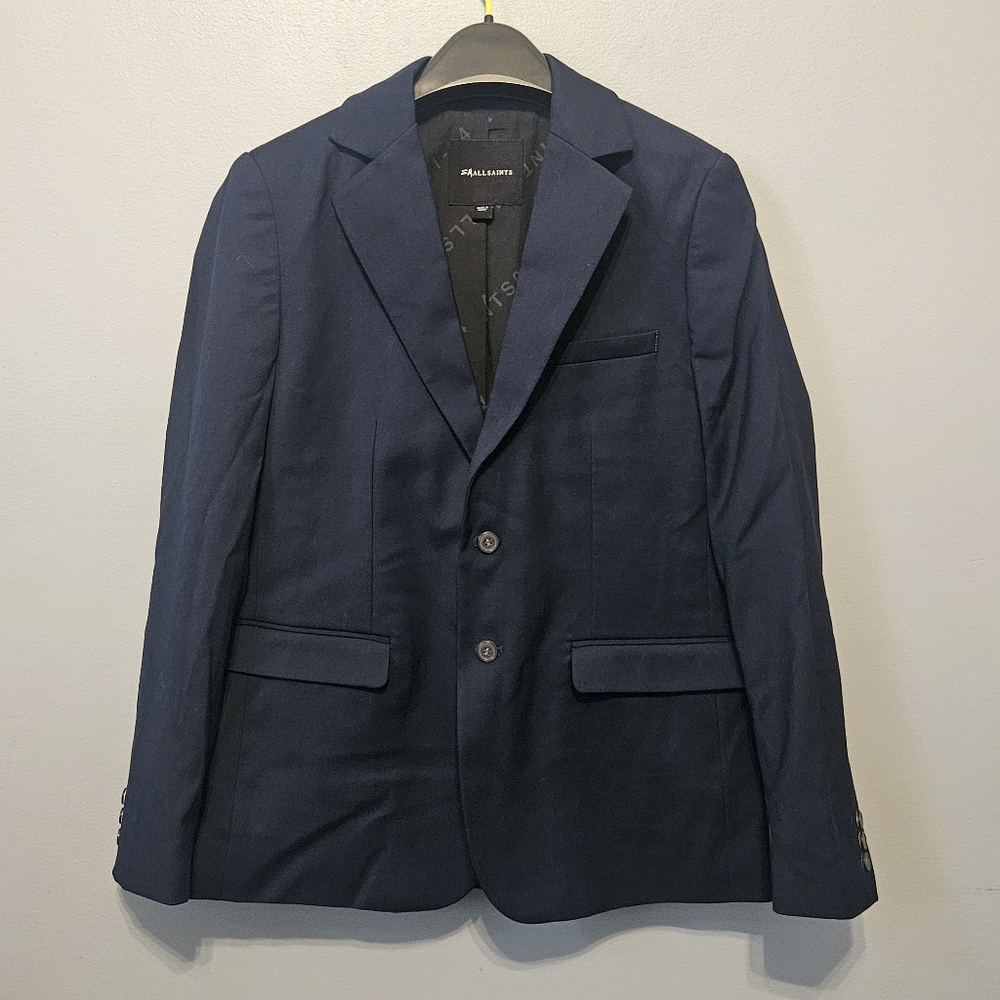 2 Piece Set Blazer Jacket & Dress Pants ALLSAINTS Boys Navy Blue 11 12 Years